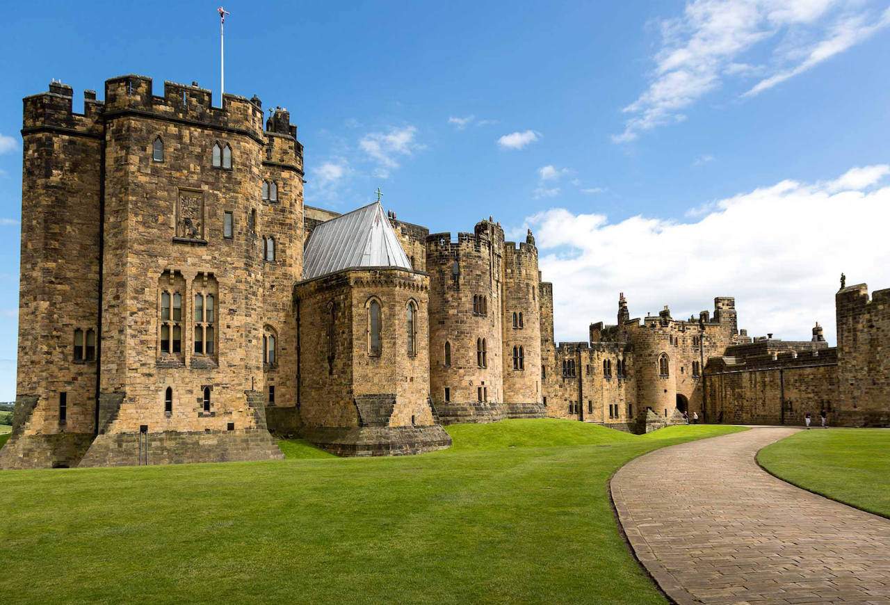 Alnwick Castle appears in Harry Potter and the Chamber of Secrets