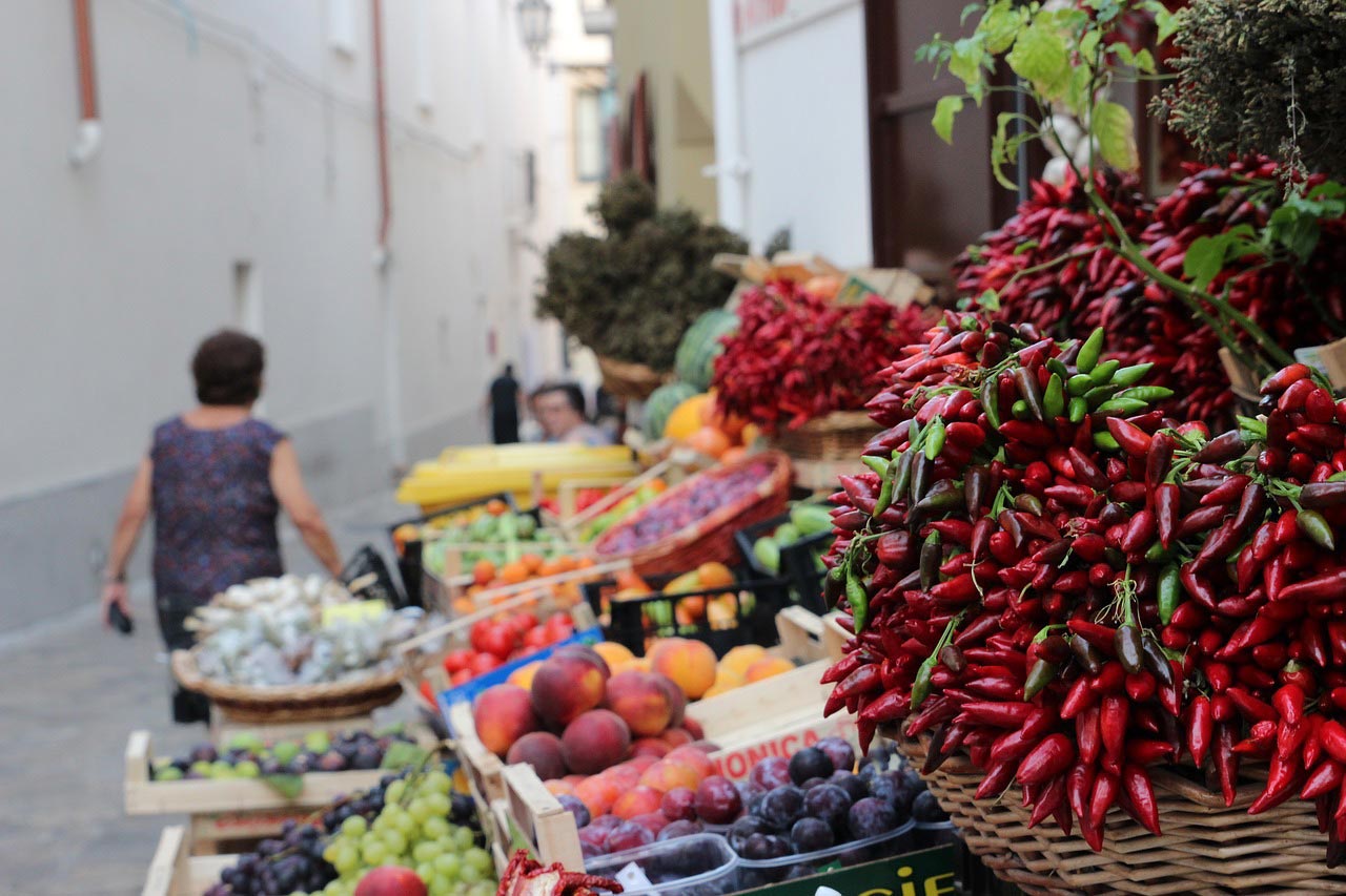 Market in Puglia, Italy